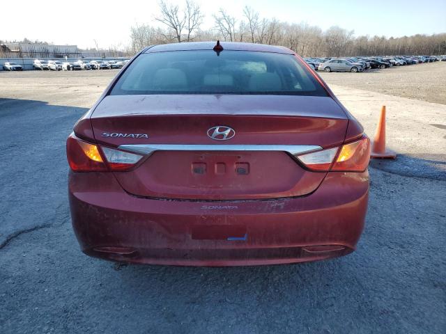 5NPEB4AC0DH720875 - 2013 HYUNDAI SONATA GLS RED photo 6