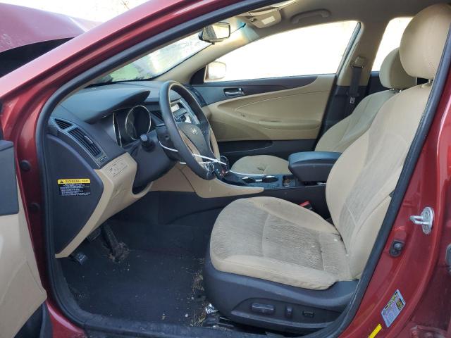 5NPEB4AC0DH720875 - 2013 HYUNDAI SONATA GLS RED photo 7