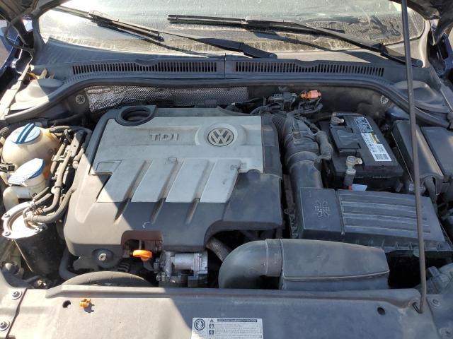 3VWLL7AJ2CM425836 - 2012 VOLKSWAGEN JETTA TDI ლურჯი ფოტო 11