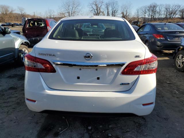 3N1AB7AP7EY272466 - 2014 NISSAN SENTRA S WHITE photo 6