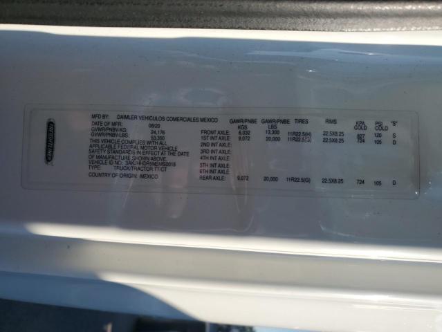 3AKJHHDR5MSMS0018 - 2021 FREIGHTLINER CASCADIA 1 白色 照片 10