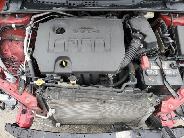 2T1BURHE4FC339098 - 2015 TOYOTA COROLLA L RED photo 11
