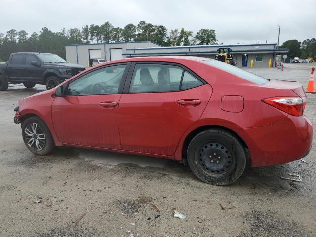 2T1BURHE4FC339098 - 2015 TOYOTA COROLLA L RED photo 2