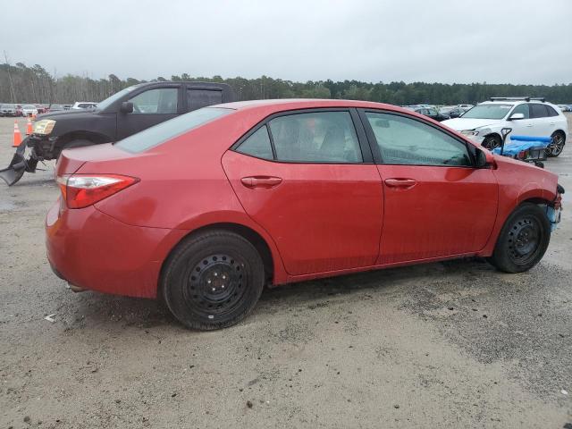 2T1BURHE4FC339098 - 2015 TOYOTA COROLLA L RED photo 3
