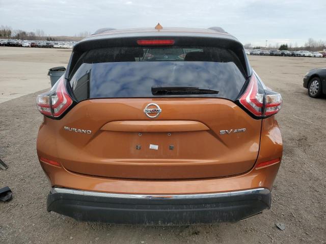 5N1AZ2MH6GN123817 - 2016 NISSAN MURANO S ORANGE photo 6