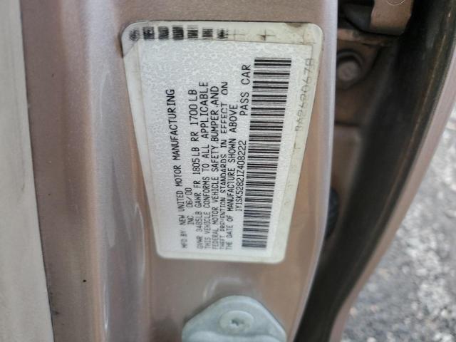 1Y1SK52821Z408222 - 2001 CHEVROLET GEO PRIZM BASE GOLD photo 12