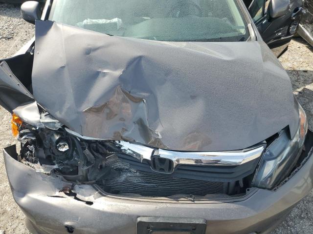 19XFB2F56CE013043 - 2012 HONDA CIVIC LX ნაცრისფერი ფოტო 11