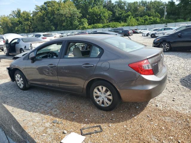 19XFB2F56CE013043 - 2012 HONDA CIVIC LX ნაცრისფერი ფოტო 2