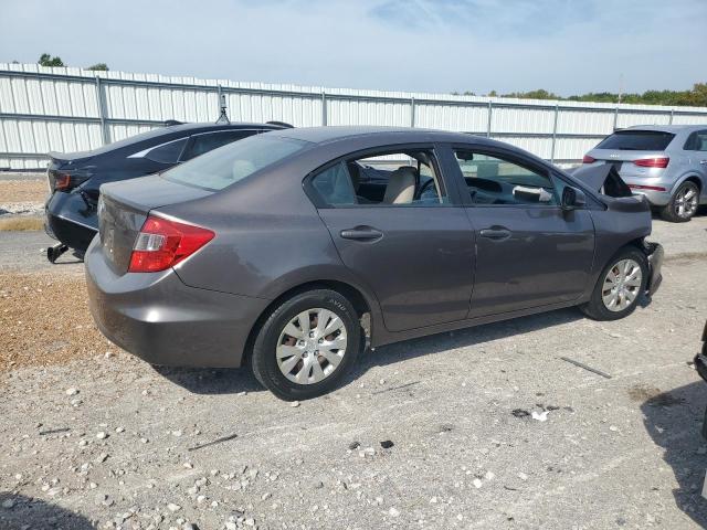 19XFB2F56CE013043 - 2012 HONDA CIVIC LX ნაცრისფერი ფოტო 3