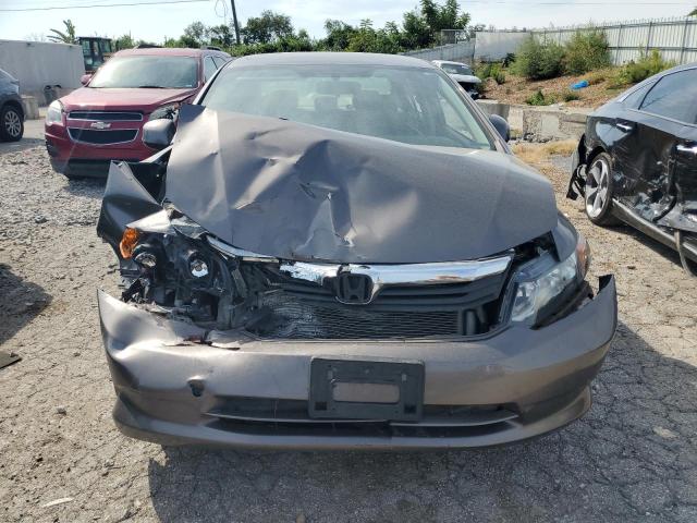 19XFB2F56CE013043 - 2012 HONDA CIVIC LX ნაცრისფერი ფოტო 5