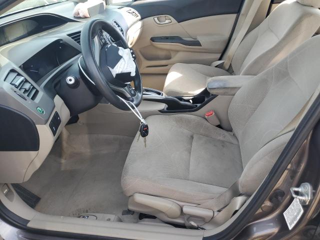 19XFB2F56CE013043 - 2012 HONDA CIVIC LX ნაცრისფერი ფოტო 7
