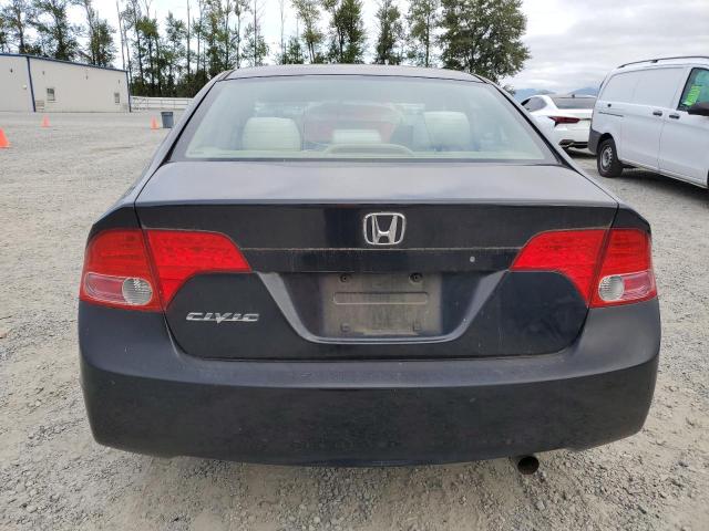 1HGFA16526L030013 - 2006 HONDA CIVIC LX BLACK photo 6