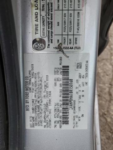 3FAHP0HA1BR150168 - 2011 FORD FUSION SE SILVER photo 12