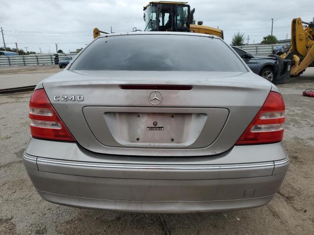 WDBRF61J64E017554 - 2004 MERCEDES-BENZ C 240 GRAY photo 6