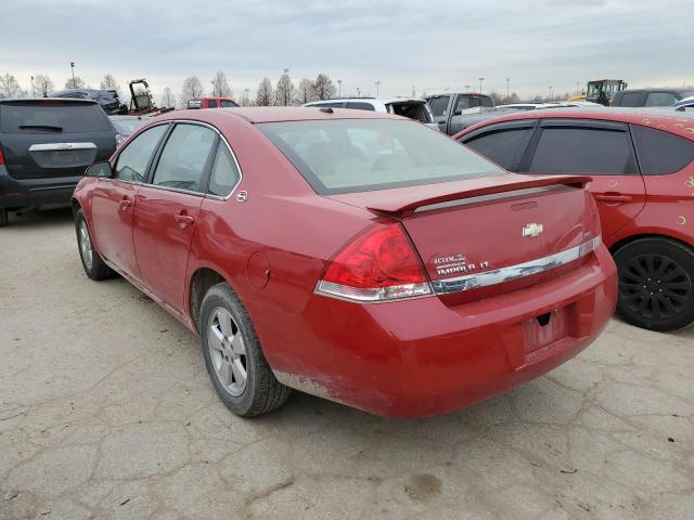 2G1WT58K281325133 - 2008 CHEVROLET IMPALA LT RED photo 2