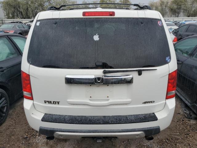 5FNYF48509B040828 - 2009 HONDA PILOT EXL WHITE photo 6