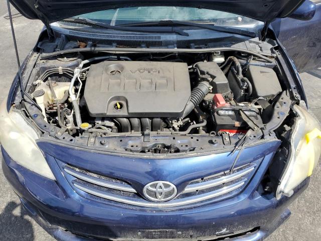 5YFBU4EE4DP131677 - 2013 TOYOTA COROLLA BASE Կապույտ լուսանկար 11