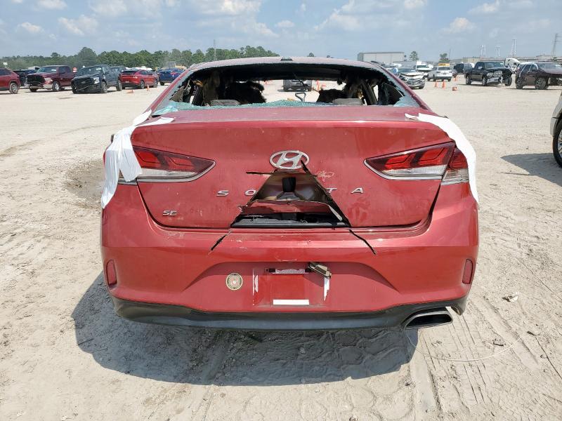 5NPE24AF1JH663222 - 2018 HYUNDAI SONATA SE RED photo 6