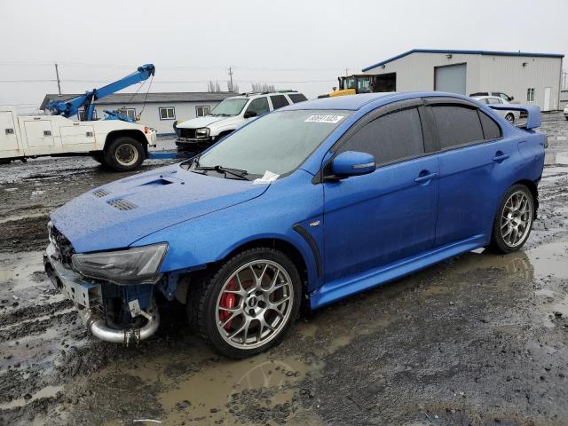 JA32W8FV0FU016241 - 2015 MITSUBISHI LANCER EVOLUTION GSR BLUE photo 1