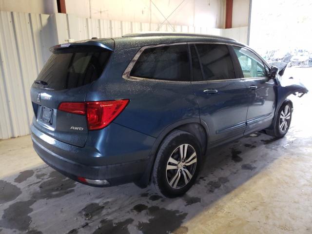 5FNYF6H52GB087318 - 2016 HONDA PILOT EXL BLUE photo 3