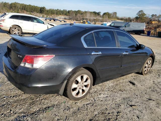 1HGCP36818A020580 - 2008 HONDA ACCORD EXL BLACK photo 3