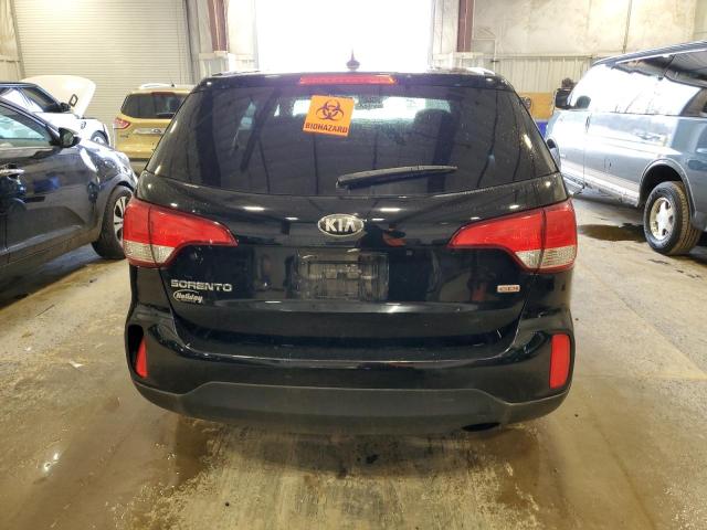 5XYKT3A66EG495200 - 2014 KIA SORENTO LX BLACK photo 6