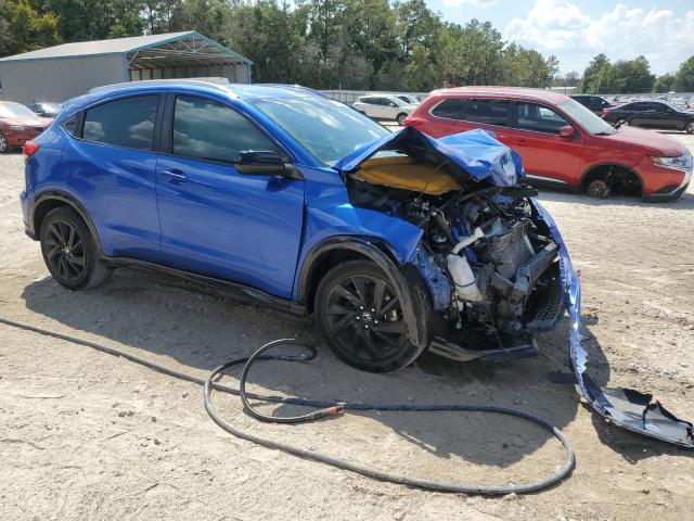3CZRU5H14MM731422 - 2021 HONDA HR-V SPORT BLUE photo 4