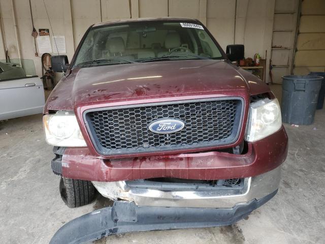 1FTRX12W64NA55975 - 2004 FORD F150 BURGUNDY photo 5