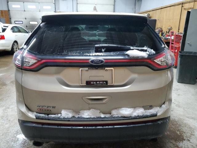 2FMPK4G98HBB03578 - 2017 FORD EDGE SE TAN photo 6