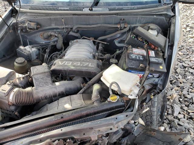 5TBBT44114S440007 - 2004 TOYOTA TUNDRA ACCESS CAB SR5 GRAY photo 11