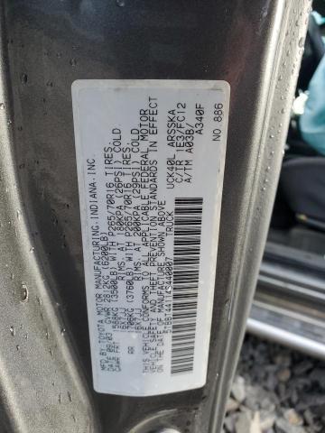 5TBBT44114S440007 - 2004 TOYOTA TUNDRA ACCESS CAB SR5 GRAY photo 13