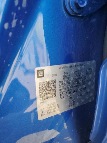 1GCPTEE19K1243968 - 2019 CHEVROLET COLORADO ZR2 BLUE photo 13