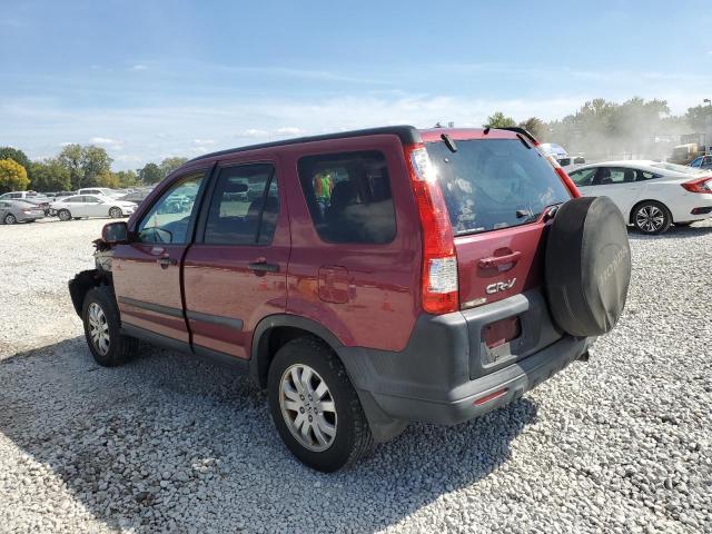 SHSRD78806U409911 - 2006 HONDA CR-V EX Темно-червоний фото 2