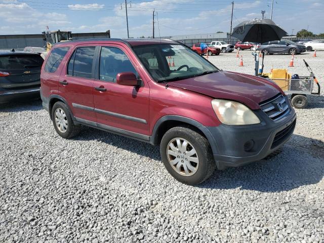 SHSRD78806U409911 - 2006 HONDA CR-V EX Темно-червоний фото 4
