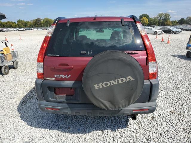 SHSRD78806U409911 - 2006 HONDA CR-V EX Темно-червоний фото 6