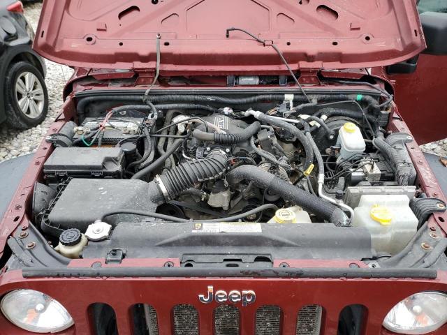 1J4GA39149L719136 - 2009 JEEP WRANGLER U X BURGUNDY photo 11