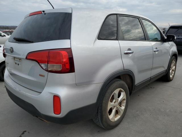 5XYKT3A64EG421564 - 2014 KIA SORENTO LX SILVER photo 3