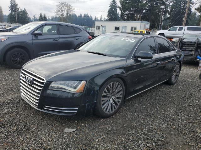 WAUAGAFD0DN017449 - 2013 AUDI A8 QUATTRO BLACK photo 1