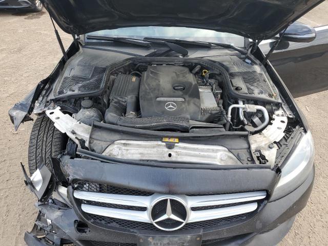 55SWF4KB1HU222279 - 2017 MERCEDES-BENZ C 300 4MATIC BLACK photo 11