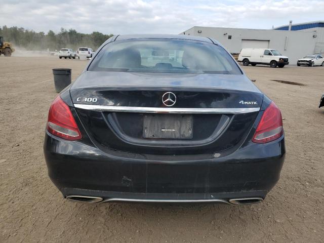 55SWF4KB1HU222279 - 2017 MERCEDES-BENZ C 300 4MATIC BLACK photo 6