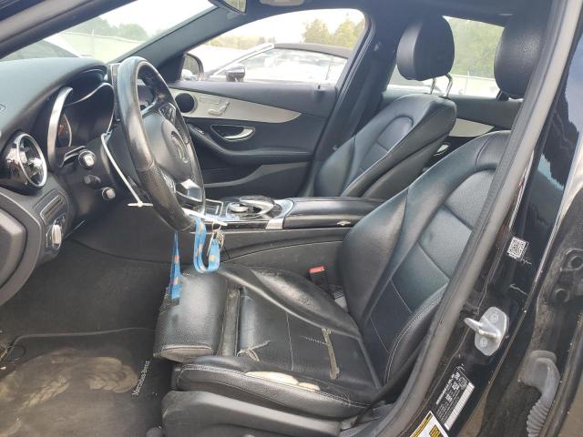 55SWF4KB1HU222279 - 2017 MERCEDES-BENZ C 300 4MATIC BLACK photo 7