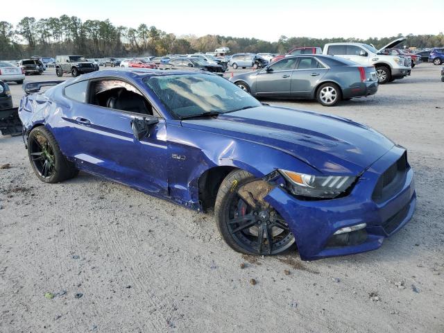 1FA6P8CF1F5324628 - 2015 FORD MUSTANG GT BLUE photo 4