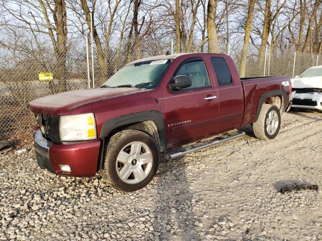 2GCEK190781285711 - 2008 CHEVROLET SILVERADO K1500 BURGUNDY photo 1