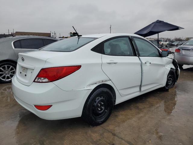 KMHCT4AEXFU855257 - 2015 HYUNDAI ACCENT GLS WHITE photo 3