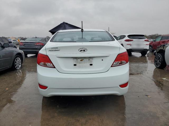 KMHCT4AEXFU855257 - 2015 HYUNDAI ACCENT GLS WHITE photo 6