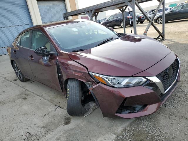 3N1AB8CV6NY290670 - 2022 NISSAN SENTRA SV BURGUNDY photo 4