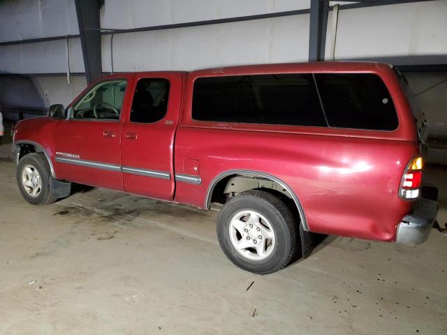 5TBBT4414YS078650 - 2000 TOYOTA TUNDRA ACCESS CAB წითელი ფოტო 2