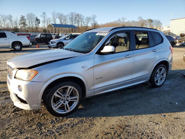 5UXWX9C50E0D27699 - 2014 BMW X3 XDRIVE28I SILVER photo 1