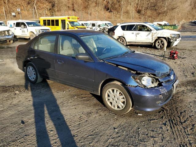 2HGES16594H625850 - 2004 HONDA CIVIC LX BLUE photo 4