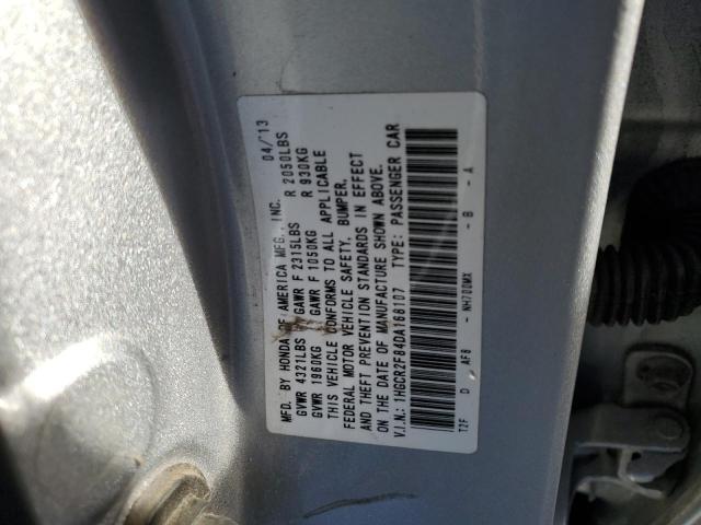 1HGCR2F84DA168107 - 2013 HONDA ACCORD EXL SILVER photo 12